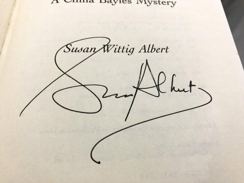 Chile Death China Bayles Susan Wittig Albert 1998 SIGNED Autograph First Edition 11