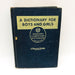 A Dictionary For Boys And Girls Hardcover Merriam Webster 1959 Illustrated 1