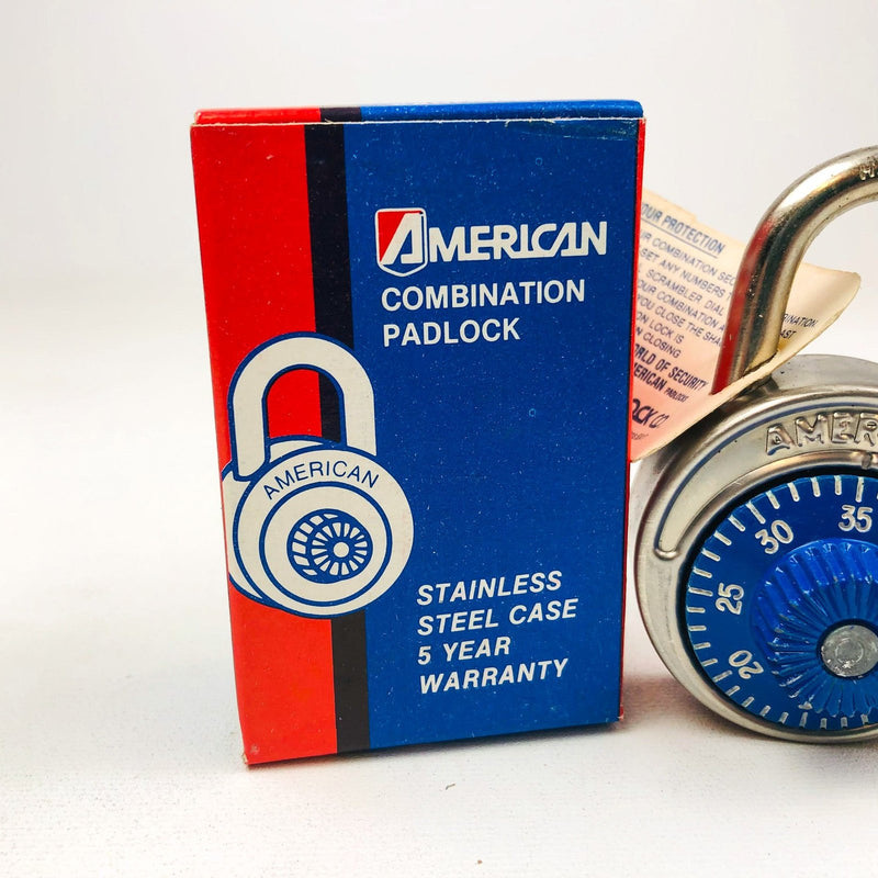 Vintage American Lock Company Combination Padlock Combo Model 400 New Old Stock 5