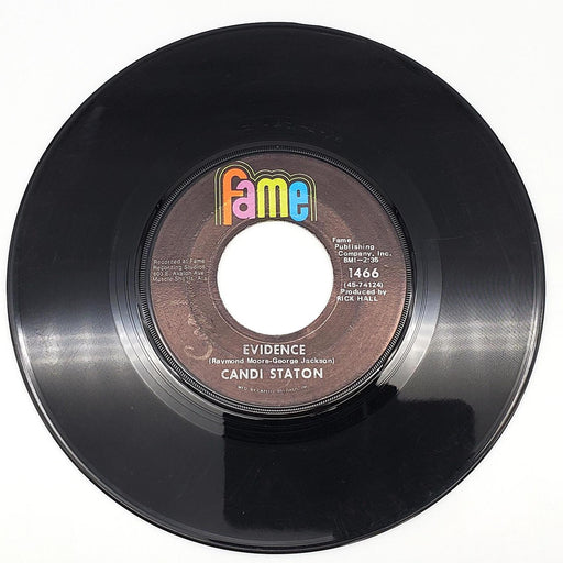 Candi Staton Sweet Feeling / Evidence 45 RPM Single Record Fame 1970 1466 2