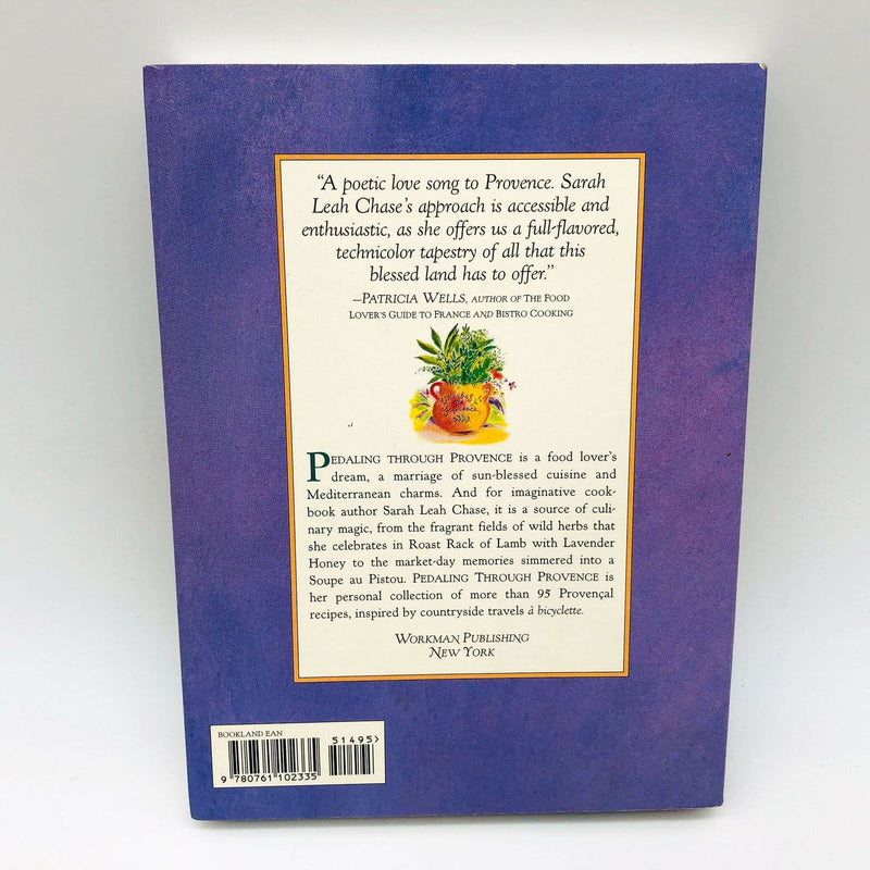 Pedaling Through Provence Cookbook Paperback Sarah Leah Chase 1995 1st Edition 2