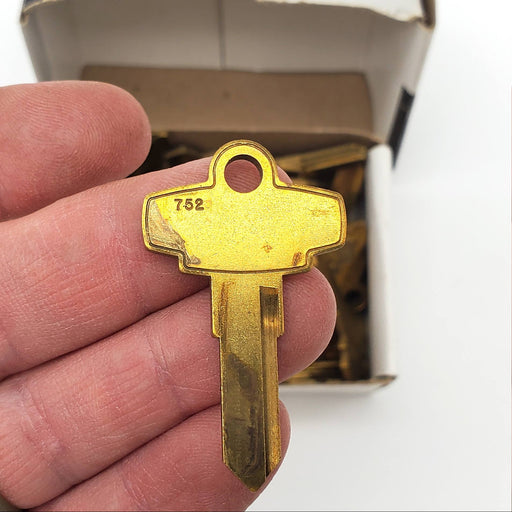 Fort Lock K752 Key Blanks Brass Box Of 50 NOS 2