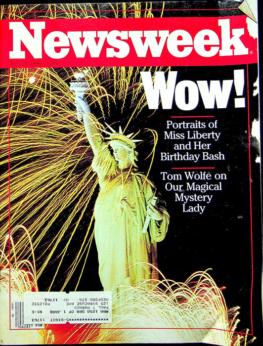 Newsweek Magazine July 14 1986 Lady Liberty July 4th Desktop PC Printing Press