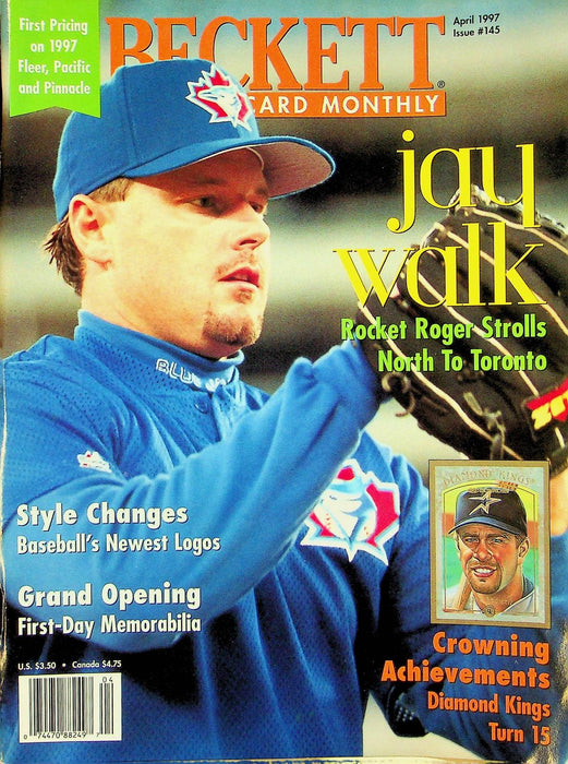 Beckett Baseball Magazine April 1997 # 145 Roger Clemens Blue Jays Galarraga 1