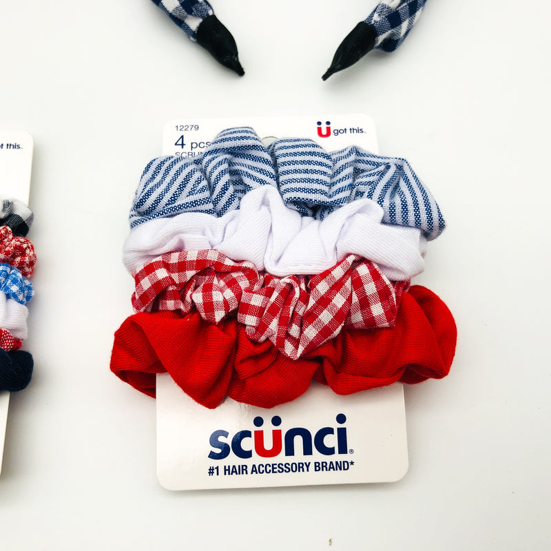 17-Piece Scunci Scrunchies Hair Ties Headbands Lightweight Summer Wear Picnic