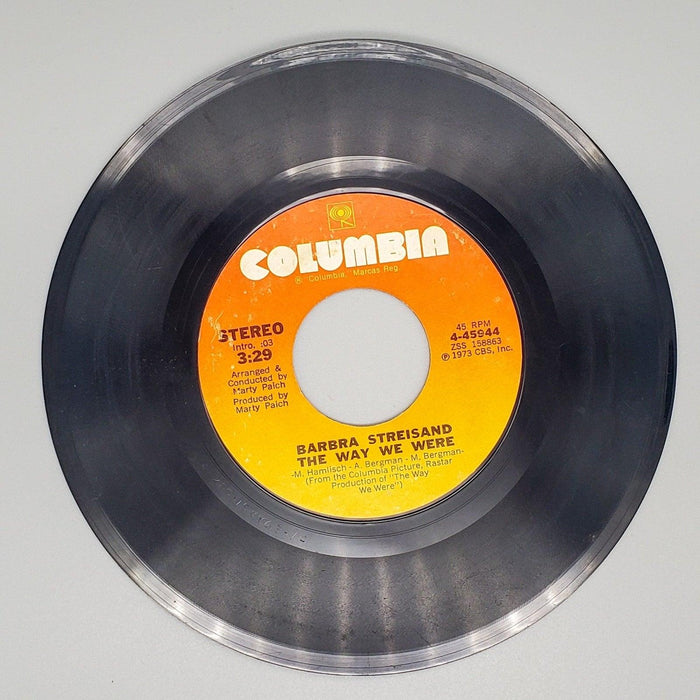 Barbra Streisand The Way We Were Record 45 RPM Single 4-45944 Columbia 1973 2