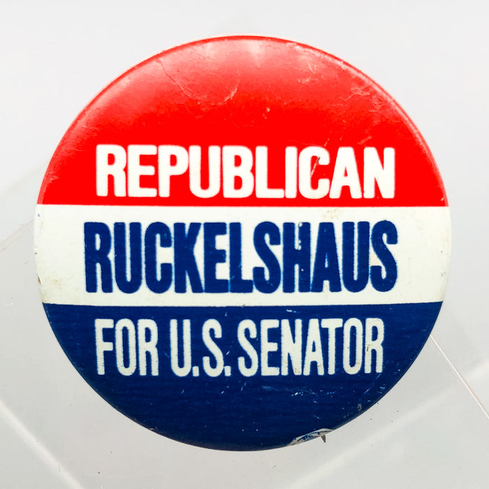 Republican Ruckelshaus For U.S. Senator Button Pin 1.25" Political Campaign 1