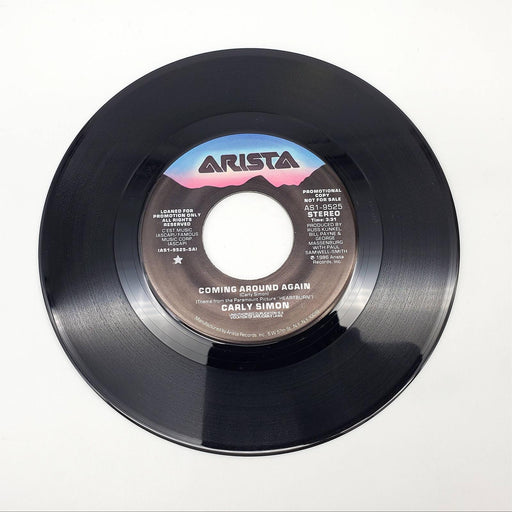 Carly Simon Coming Around Again Single Record Arista 1986 AS1-9525 PROMO 1
