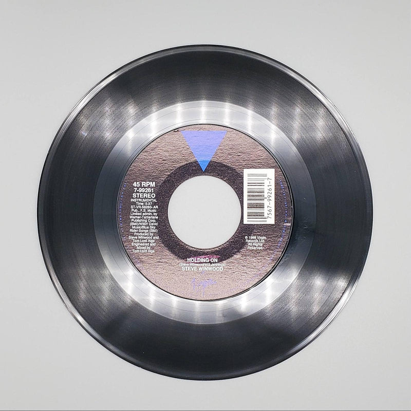 Steve Winwood Holding On Single Record Virgin 1988 7-99261 3