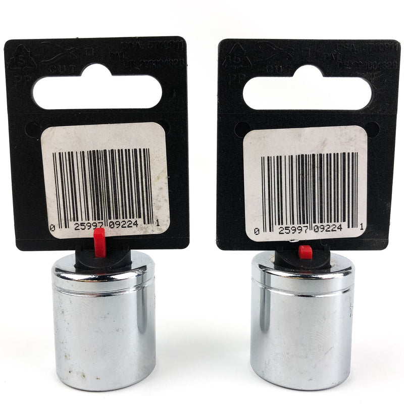 2-Pack of Olympia 3/8" Drive Shallow 6 PT 3/4" Socket SAE Chrome Vanadium 09-224 2