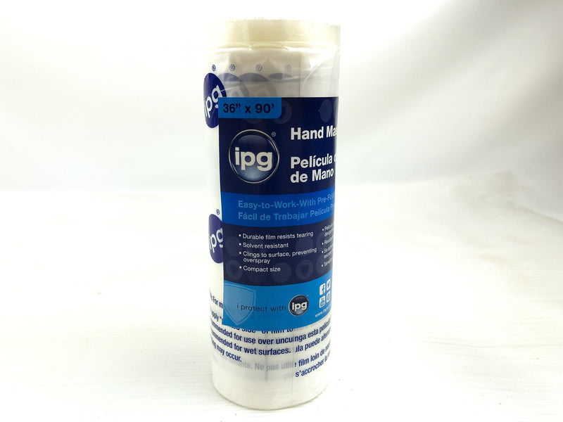 IPG Hand Masking Hand Masker Film 36" x 90 ft 12 Rolls Clear Pre-Folded HMF36 3