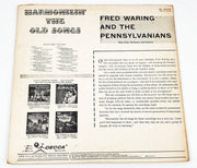 Fred Waring Harmonizin' The Old Songs Record LP DL 8335 Decca 2