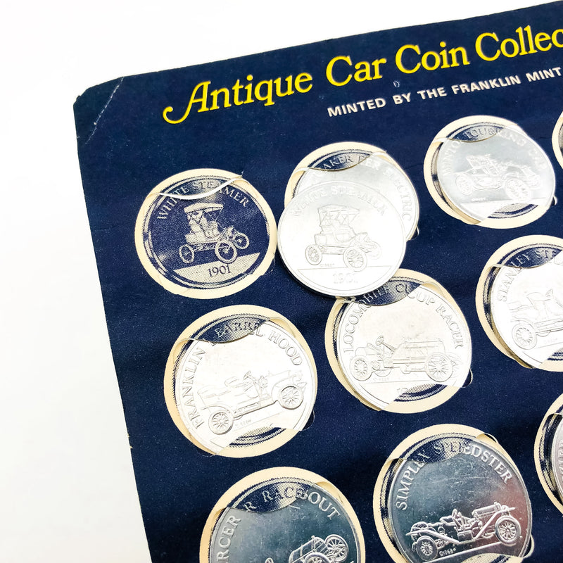 Sunoco Aluminum Antique Car Coin Collection Series 1 Franklin Mint 1901-1925