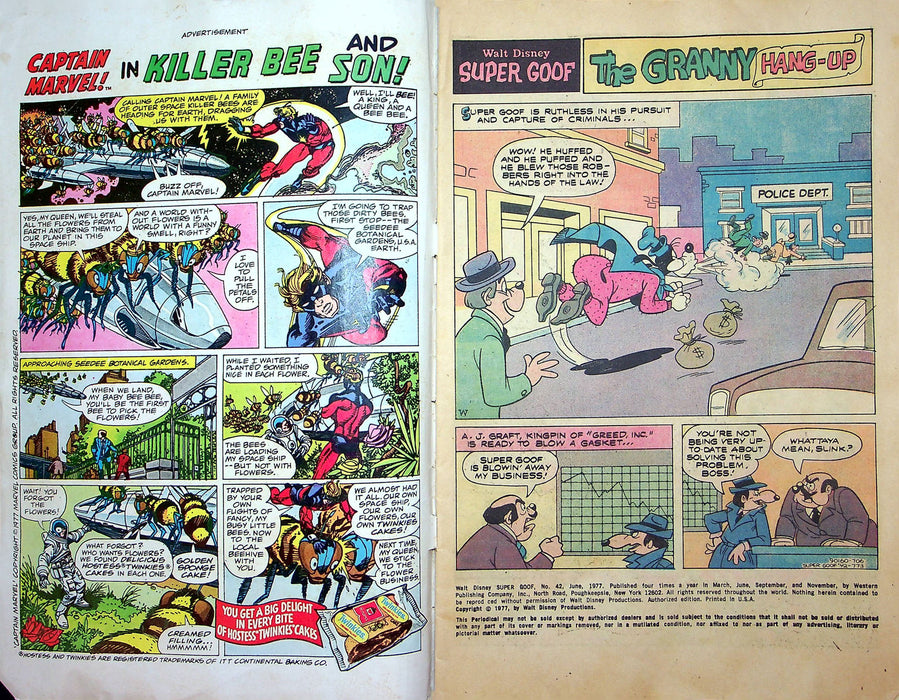 Walt Disney Super Goof Comic Number 42 The Granny Hang-Up Whitman Vintage 1977