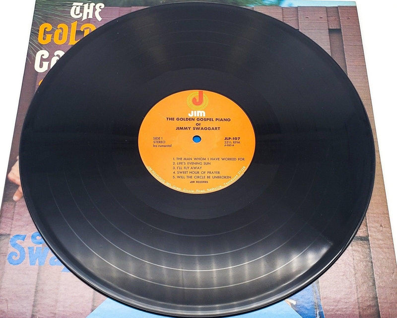 Jimmy Swaggart The Golden Gospel Piano 33 RPM LP Record Jim Records 1972 LP-107 5