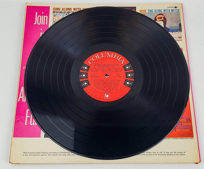 Mitch Miller Sentimental Sing Along With Mitch Record LP Columbia 1960 Gatefold 6