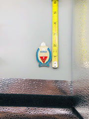 Vintage Russian Red Army Lapel Pin Award 252nd Rifle Division WW2 Veteran 1966 2