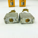 2ct Vintage No 3 Master Lock Padlock 1-1/8" Shackle New NOS Keyed Alike 3924 7