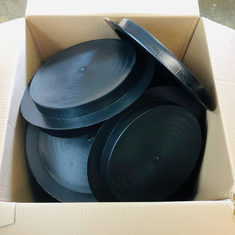 Raised Face Flange Protector Cover 12 ANSI Pipe Size Black Polyethylene PE 35ct