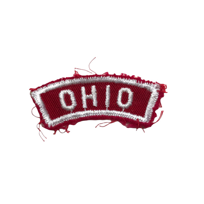 Boy Scouts Ohio State Patch Red White Community Strip Badge Uniform Small 2