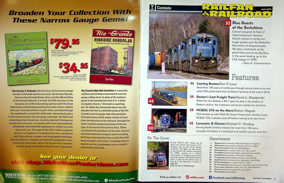 Railfan & Railroad Magazine May 2019 Vol 38 No 5 Last CSX Local Departs