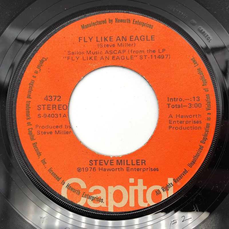 Steve Miller Fly Like an Eagle Record 45 RPM Single 4372 Capitol Records 1976 4