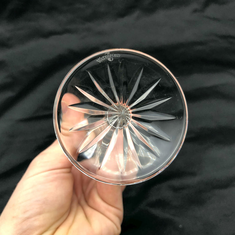 Waterford Champaign Flute Platinum Lismore 8-7/8" Signed Silver Rim 101661