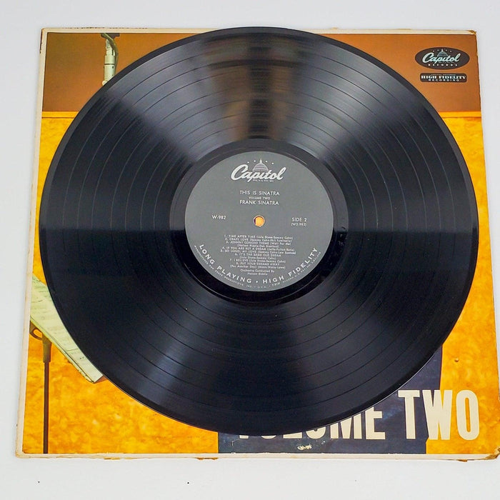 Frank Sinatra This Is Sinatra Vol. 2 Record 33 RPM LP W982 Capitol Records 1958 4