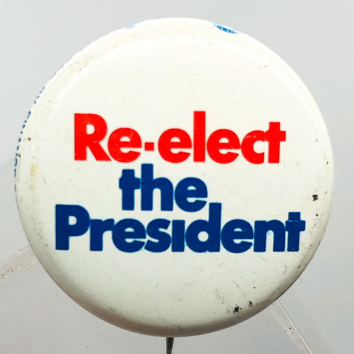 Re-Elect The President Button Pin 1" Committee For Richard Nixon Campaign 3