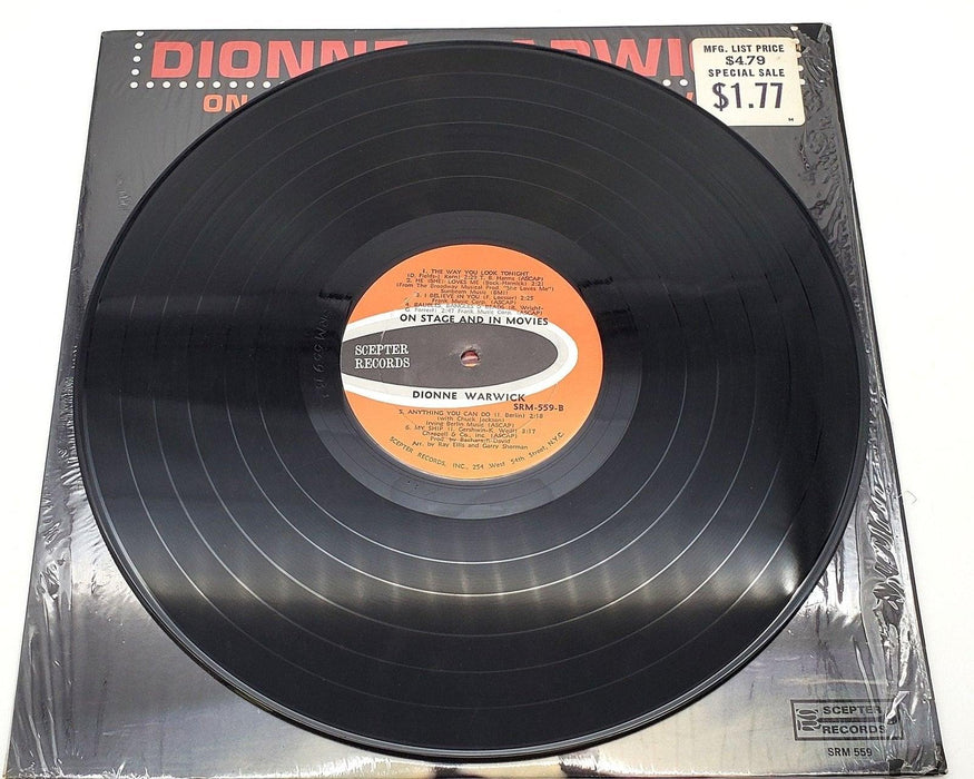 Dionne Warwick On Stage And In The Movies 33 RPM LP Record Scepter Records 1967 6