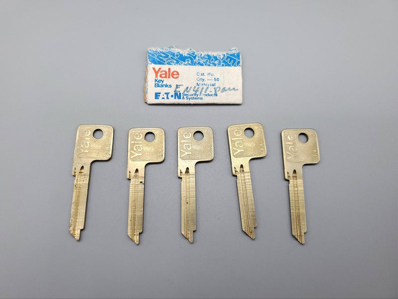 5x Yale EN411 Key Blanks Hotel Keys PARA Keyway Nickel Silver 6 Pin NOS 4