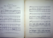 Sheet Music The Garden Of Roses Johann Schmid J E Dempsey 1909 Vocal Duet 2