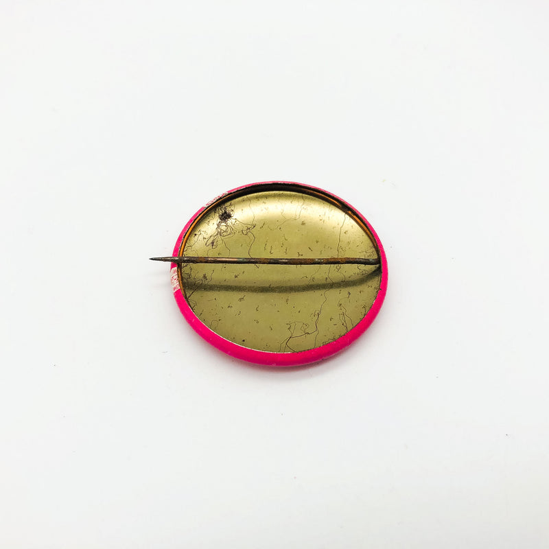 Hartke Of Course Button Pin 1.25" Indiana Senator Presidential Campaign Pink 9