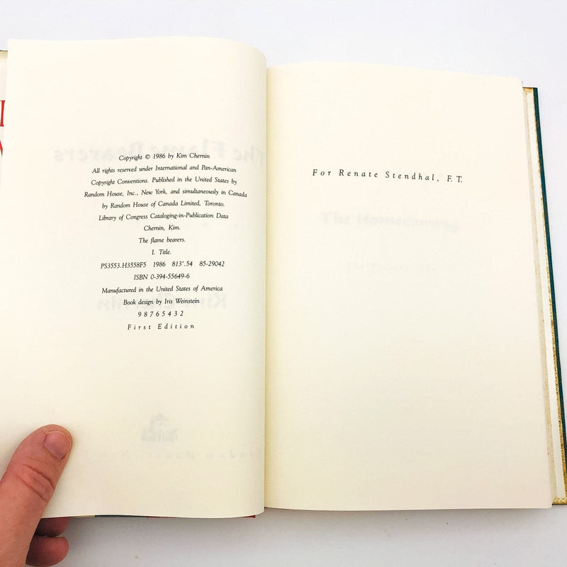 The Flame Bearers Hardcover Kim Chernin 1986 Goddess Worship Women 1st Edition 8