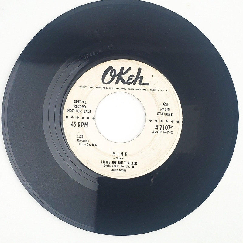 Little Joe The Thriller It's Too Bad We Had To Say Goodbye Record 45 Single 1958 1