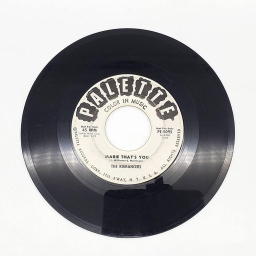 The Romancers What About Love 45 RPM Single Record Palette 1962 PROMO PZ-5095 2