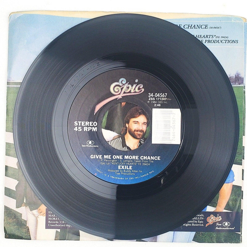 Exile Give Me One More Chance Record 45 RPM Single 34-04567 Epic 1984 3
