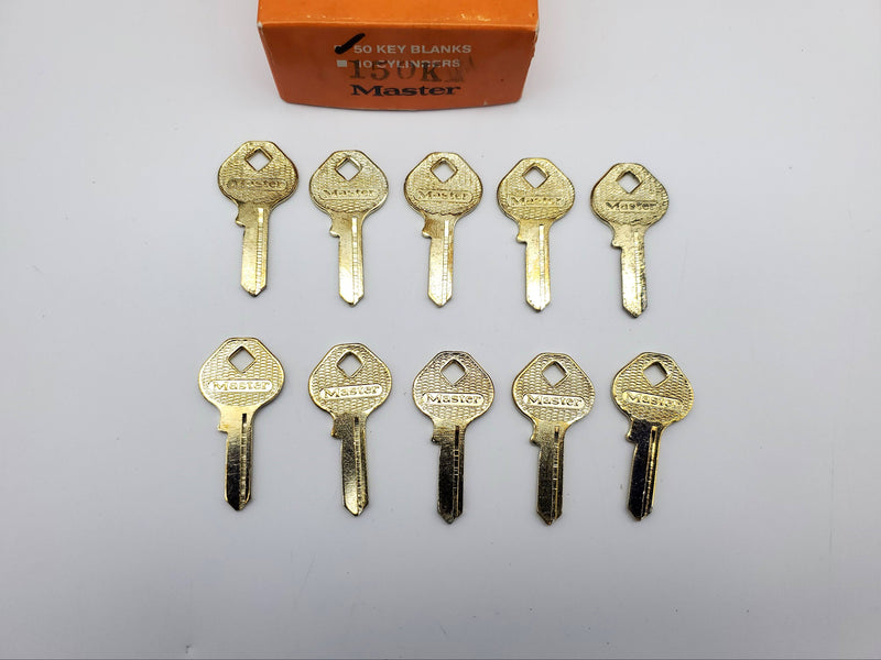 10x Master Lock Key Blanks 150K for 150 Series Padlocks USA Made NOS