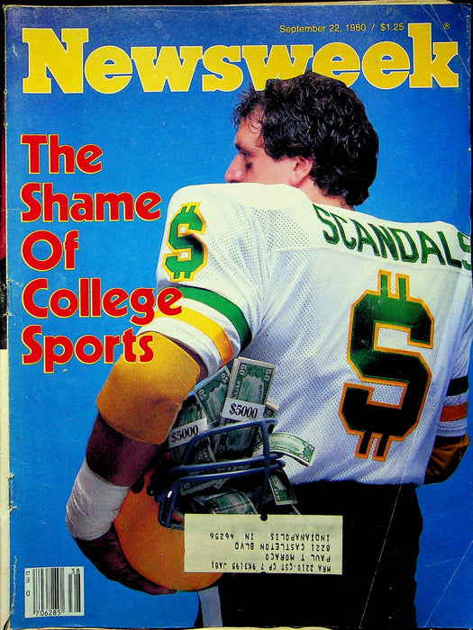 Newsweek Magazine September 22 1980 College Sports Scandals China America Trade 1