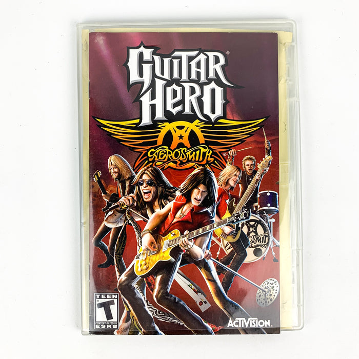 Guitar Hero: Aerosmith (Sony PlayStation 2, 2008) Disc & Manual