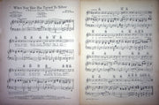 Vintage Sheet Music When Your Hair Has Turned To Silver 1930 Tobias De Rose 3