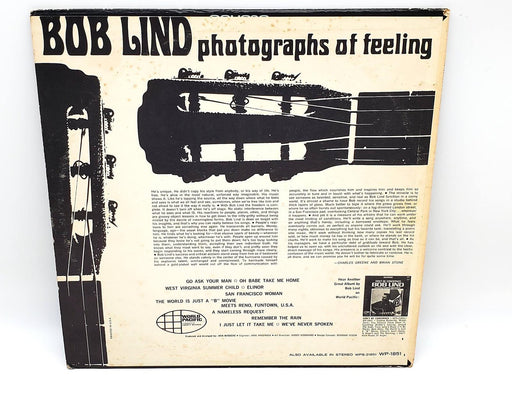 Bob Lind Photographs Of Feeling 33 RPM LP Record World Pacific 1966 WP-1851 2