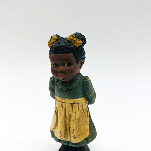 All Gods Children Figurine Lil' Emmie 1988 African American Apron Teddy Bear 2