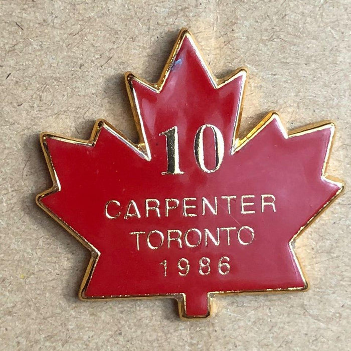 United Brotherhood of Carpenter's Lapel Pin Toronto Canada 1986 Red Leaf 1