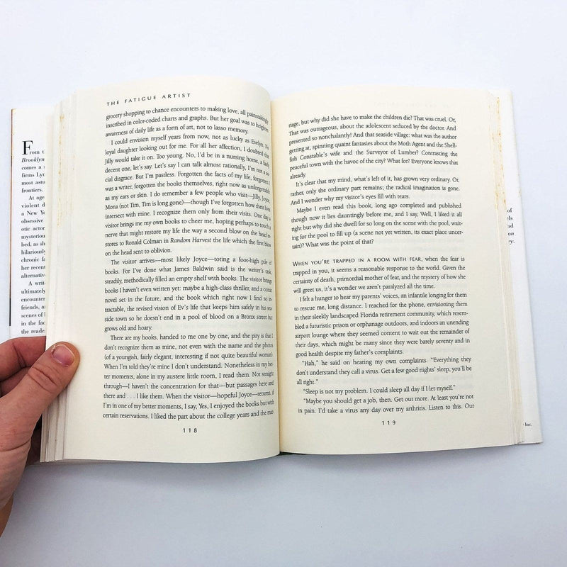 The Fatigue Artist Hardcover Lynne Sharon Schwartz 1995 1st Edition 1st Print 10