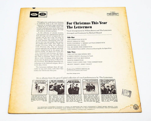 The Lettermen For Christmas This Year 33 RPM LP Record Capitol Records 1966 2