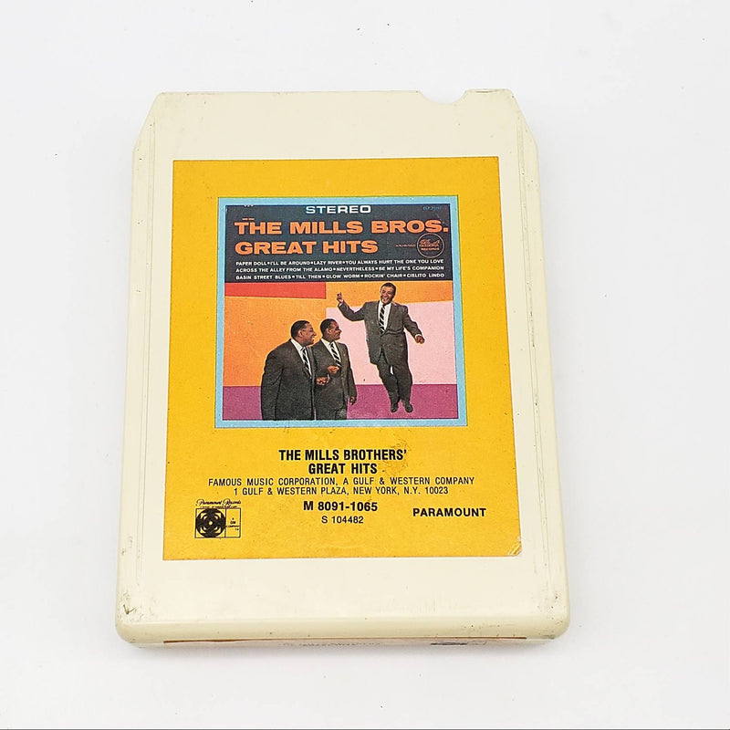 The Mills Brothers Great Hits 8-Track Tape Album Paramount Records 1972
