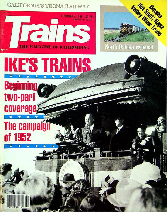 Trains Railroading Magazine February 1990 Vol 50 No 4 Ike's Trains Campaign1952