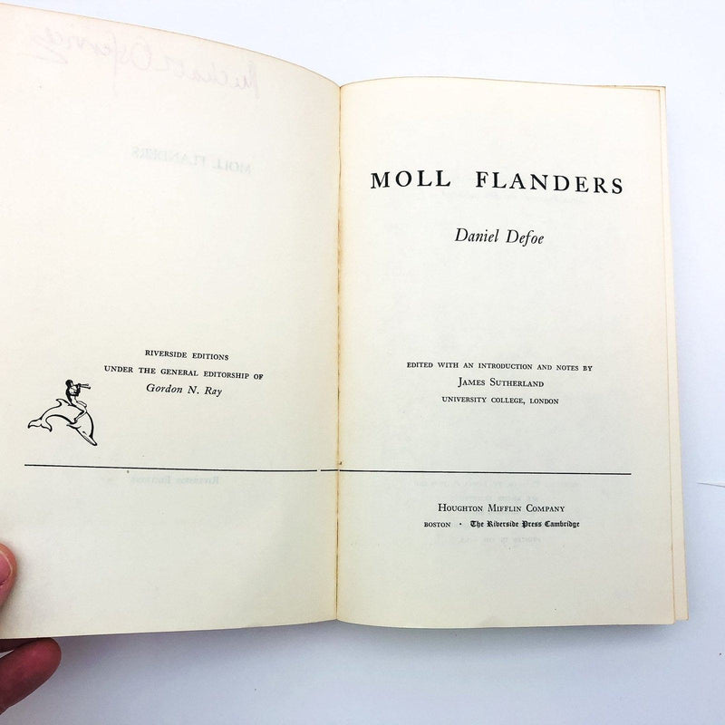 Moll Flanders Paperback Daniel Defoe 1959 Virginia Marriages Liaisons Seduce Cp1 7