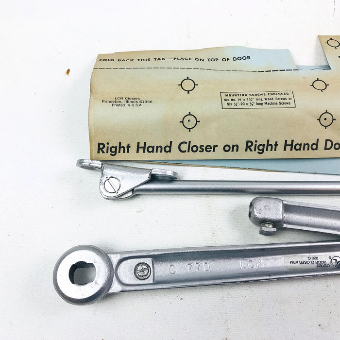 LCN Size B C Potbelly Closer Arm REG NH ALUM Regular Non-Handed Aluminum